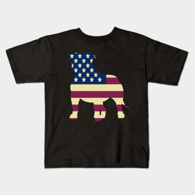 Amstaff Kids T-Shirt by FullOnNostalgia